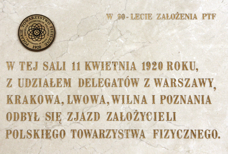 Commemorative plaque of the founding convention