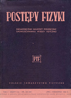 Postępy fizyki nr 5-6/1950