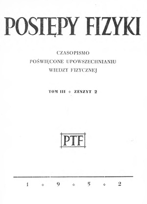 Postępy fizyki nr 2/1952