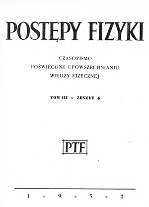 Postępy fizyki nr 4/1952