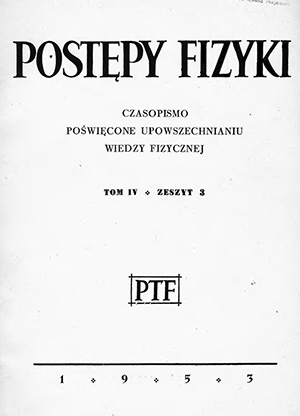 Postępy fizyki nr 3/1953