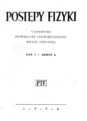 Postępy fizyki nr 4/1954