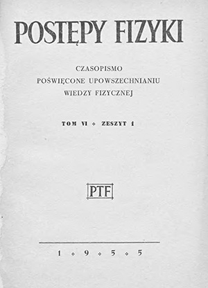 Postępy fizyki nr 1/1955