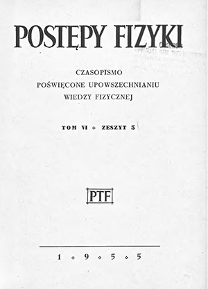 Postępy fizyki nr 5/1955