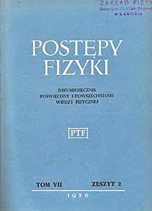 Postępy fizyki nr 2/1956