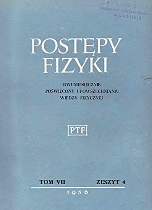 Postępy fizyki nr 4/1956