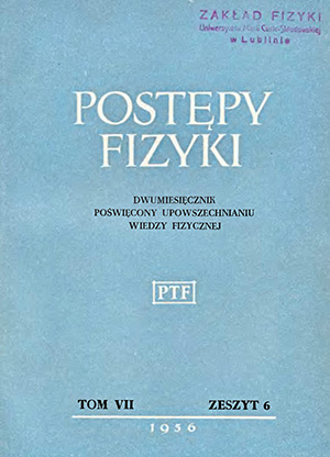 Postępy fizyki nr 6/1956