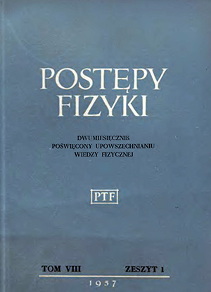 Postępy fizyki nr 1/1957