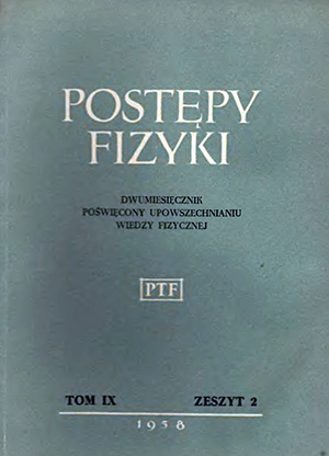 Postępy fizyki nr 2/1958