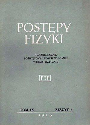 Postępy fizyki nr 6/1958