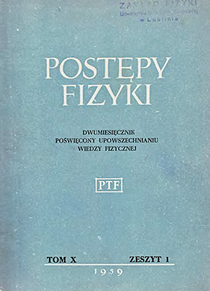 Postępy fizyki nr 1/1959