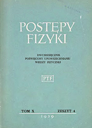 Postępy fizyki nr 4/1959