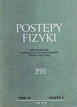 Postępy fizyki nr 4/1960