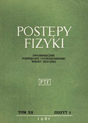 Postępy fizyki nr 5/1961