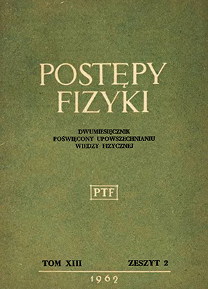 Postępy fizyki nr 2/1962