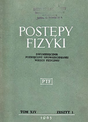 Postępy fizyki nr 1/1963