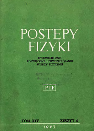 Postępy fizyki nr 6/1963