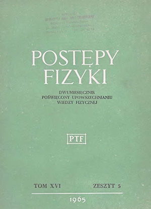 Postępy fizyki nr 5/1965