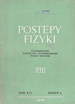 Postępy fizyki nr 6/1965