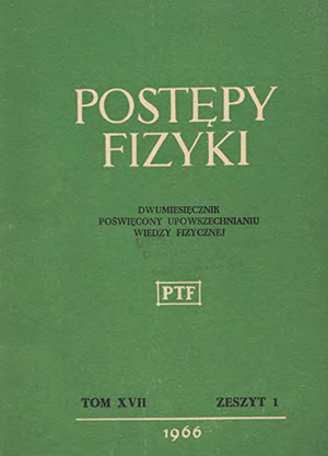 Postępy fizyki nr 1/1966