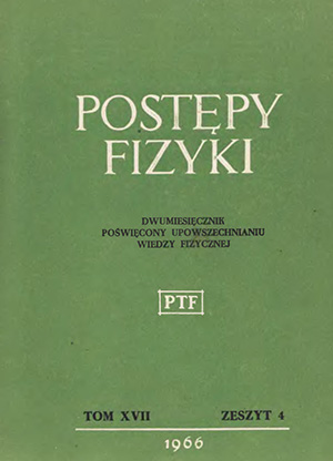 Postępy fizyki nr 4/1966