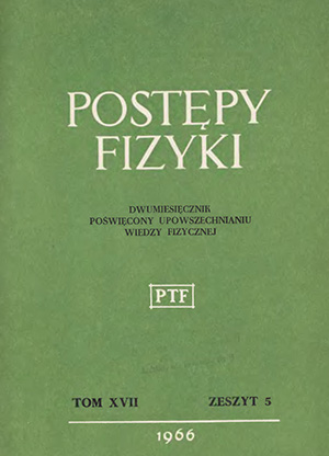 Postępy fizyki nr 5/1966