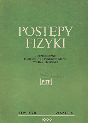 Postępy fizyki nr 6/1966