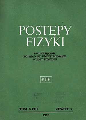 Postępy fizyki nr 5/1967