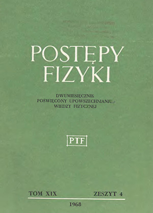 Postępy fizyki nr 4/1968