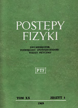 Postępy fizyki nr 1/1969