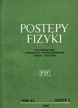 Postępy fizyki nr 3/1969