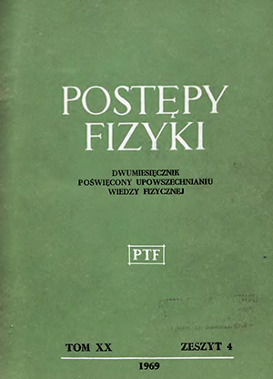 Postępy fizyki nr 4/1969