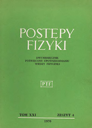 Postępy fizyki nr 4/1970