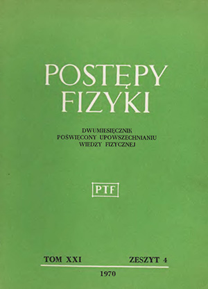 Postępy fizyki nr 4/1970