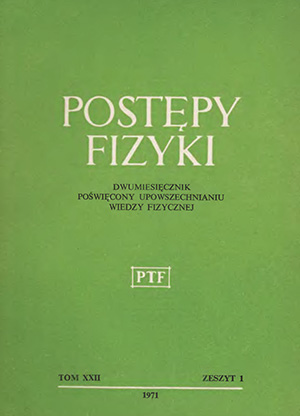 Postępy fizyki nr 1/1971