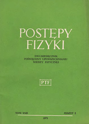 Postępy fizyki nr 2/1971