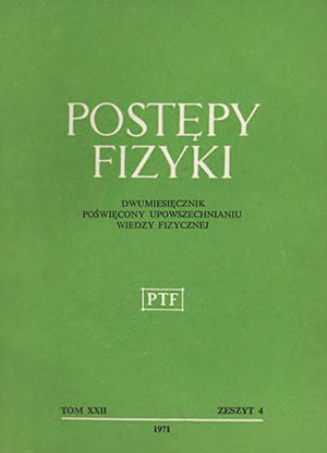 Postępy fizyki nr 4/1971