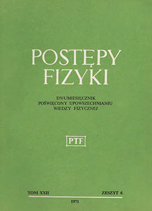 Postępy fizyki nr 6/1971