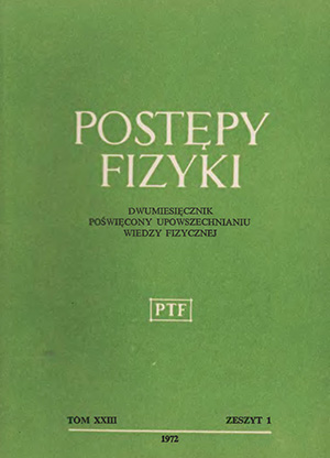 Postępy fizyki nr 1/1972