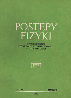 Postępy fizyki nr 2/1972