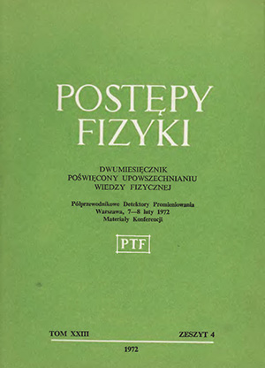 Postępy fizyki nr 4/1972