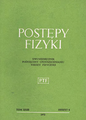 Postępy fizyki nr 6/1972