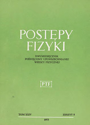 Postępy fizyki nr 5/1973