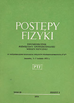 Postępy fizyki nr 1/1974