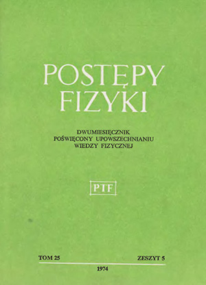 Postępy fizyki nr 5/1974