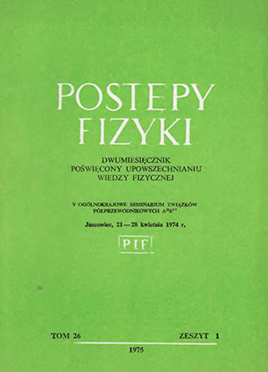 Postępy fizyki nr 1/1975