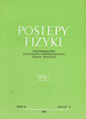 Postępy fizyki nr 2/1975