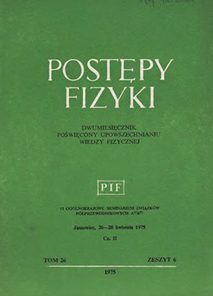 Postępy fizyki nr 6/1975