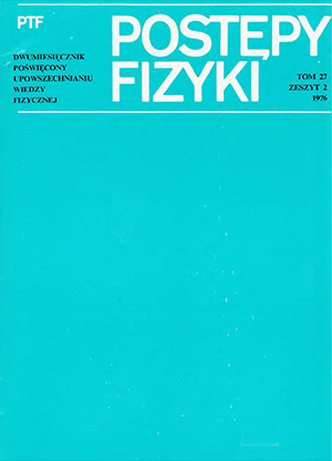 Postępy fizyki nr 2/1976