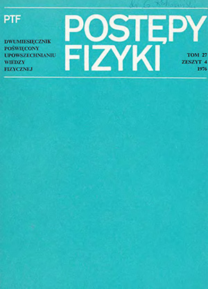 Postępy fizyki nr 4/1976